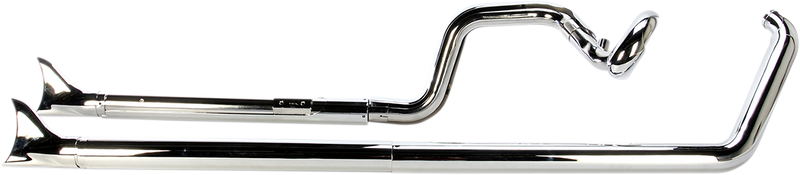COBRA True Dual Exhaust - Fishtail Softail  2007-2011  6988
