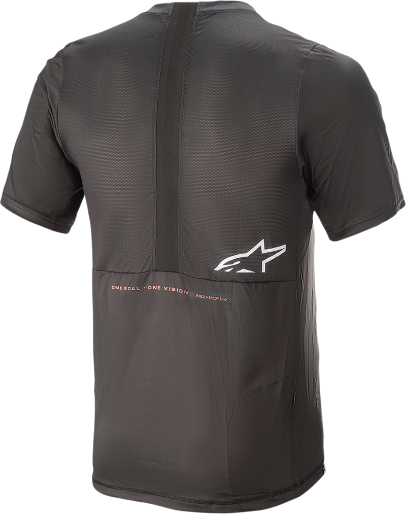 ALPINESTARS Alps 6.0 V2 Jersey - Short-Sleeve - Black/Coral - Medium 1763921-1793-MD