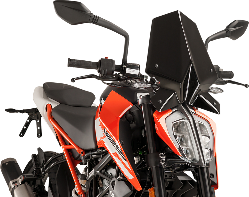 PUIG HI-TECH PARTS New Generation Windscreen - Black - KTM 9514N