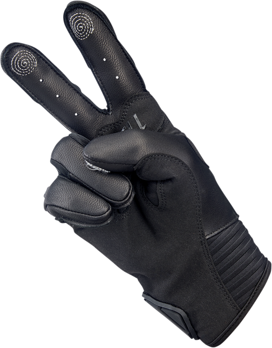 BILTWELL Bridgeport Gloves - Black Out - Large 1509-0101-304
