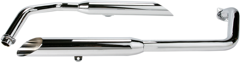 COBRA Classic Slashcut Exhaust - Chrome - Shadow Spirit 1374SC