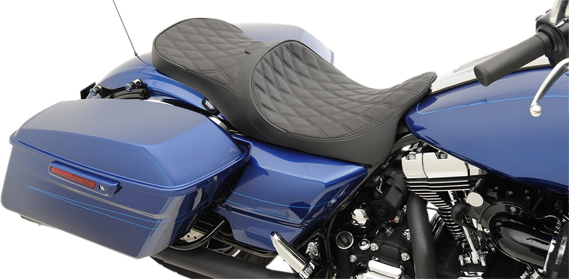 DRAG SPECIALTIES Low Touring Seat - Diamond - Driver's Backrest - FL '08-'22 0801-1008