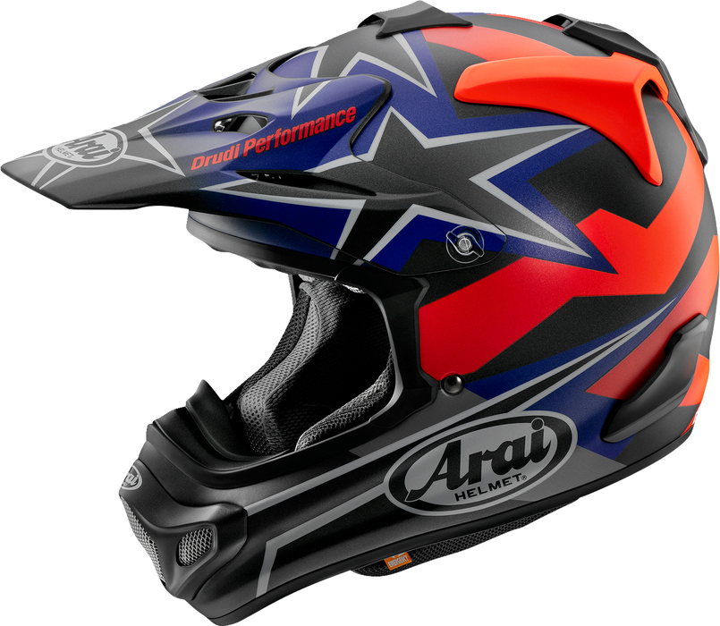 ARAI VX-Pro4 Motorcycle Helmet - Stars & Stripes - Black Frost - Large 0110-8209
