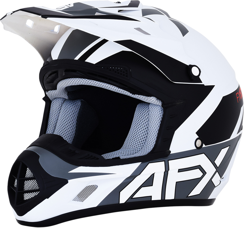 AFX FX-17 Motorcycle Helmet - Aced - Matte White/White - Small 0110-6494