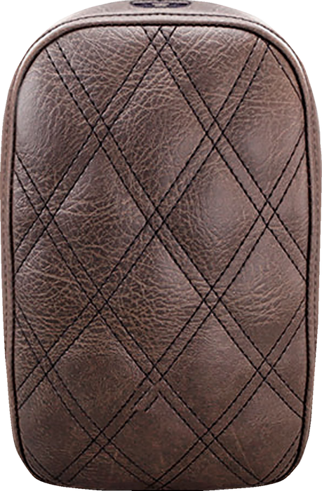 SADDLEMEN Detachable Pillion Pad - Lattice Stitched - Brown SA1025