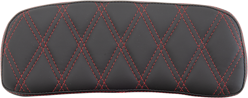 DRAG SPECIALTIES Chopped Tour-Pak Pad - Double Diamond - Black/Red 0822-0434