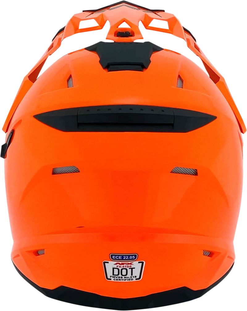 AFX FX-41DS Motorcycle Helmet - Safety Orange - Large 0110-3769