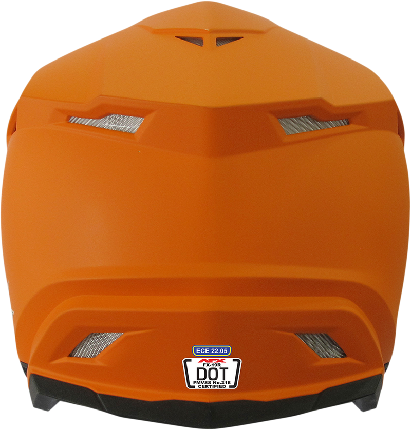AFX FX-19R Motorcycle Helmet - Matte Orange - Large 0110-7048
