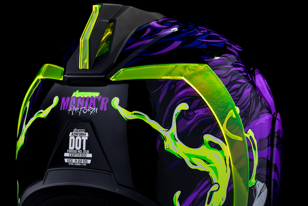 icon airform mips manik'rr helmet ICON Airform™ Motorcycle Helmet - Manik'RR - MIPS® - Purple