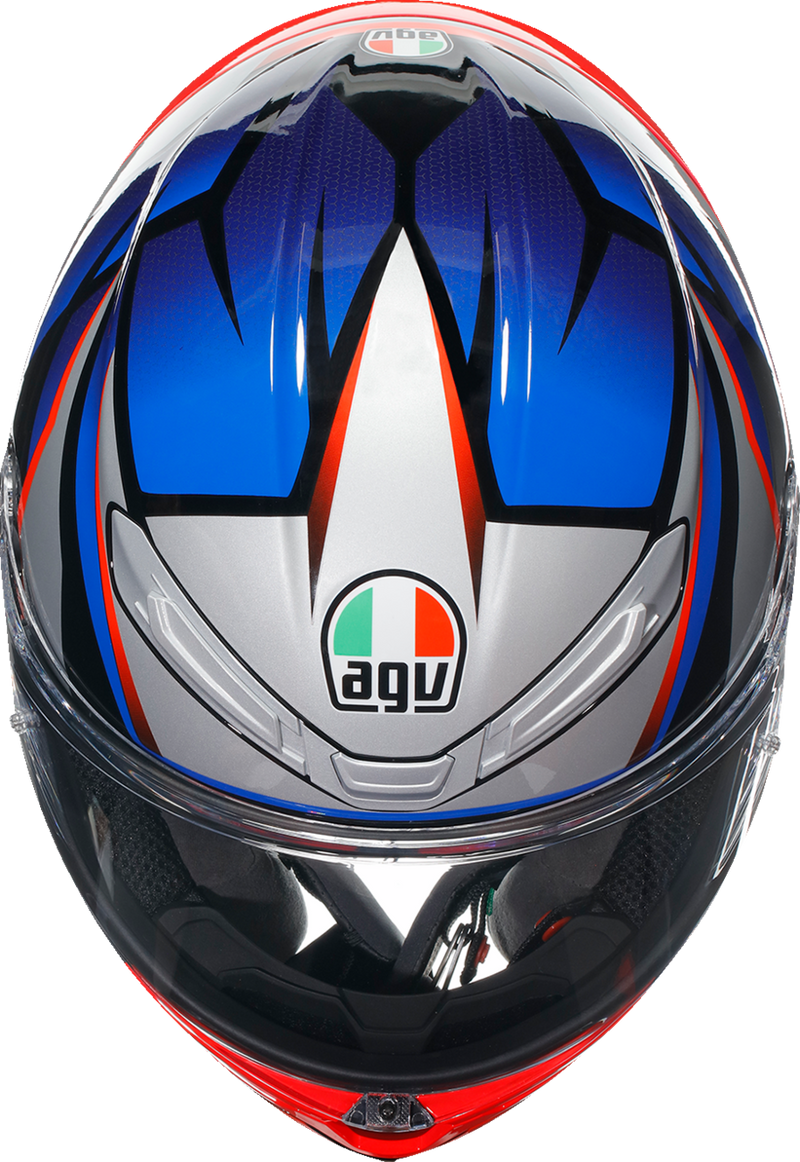 AGV K6 S Motorcycle Helmet - Slashcut - Black/Blue/Red - 2XL 21183950020152X