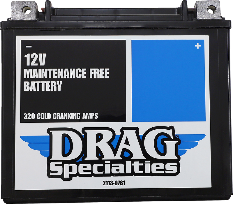 DRAG SPECIALTIES AGM Maintenance-Free Battery - YTX20HLBSFT For Harley  CTX20HL-BS FT