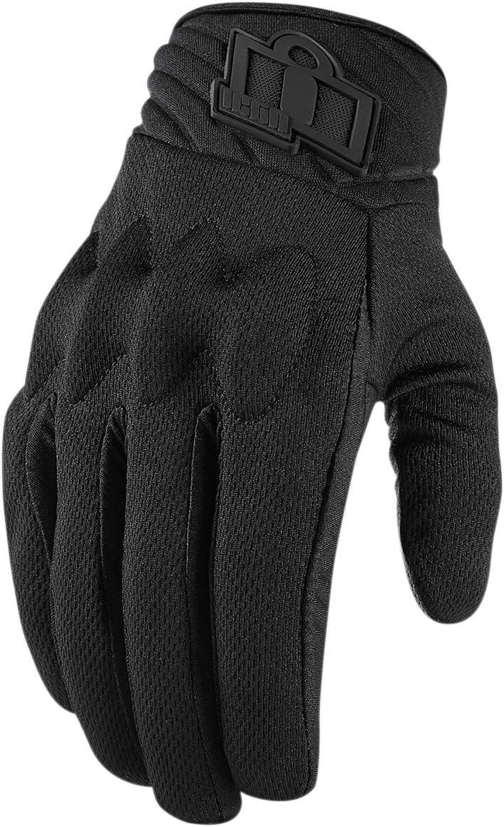 ICON Women's Anthem 2 Stealth CE™ Motorcycle Gloves - Large 3302-0732