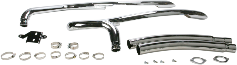 COBRA Speedster Swept Exhaust - Chrome - M90 3223