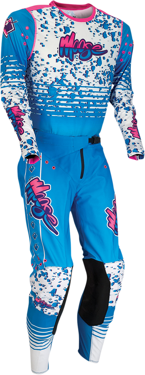 MOOSE RACING Agroid Jersey - Blue/Pink/White - Large 2910-6388