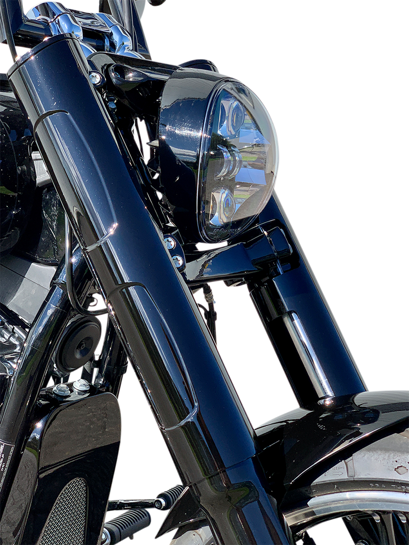 KODLIN MOTORCYCLE Fork Cover - Black - Softail Breakout FXBR/FXBRS K46660