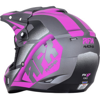 AFX FX-17 Motorcycle Helmet - Force - Frost Gray/Fuchsia - XS 0110-5208