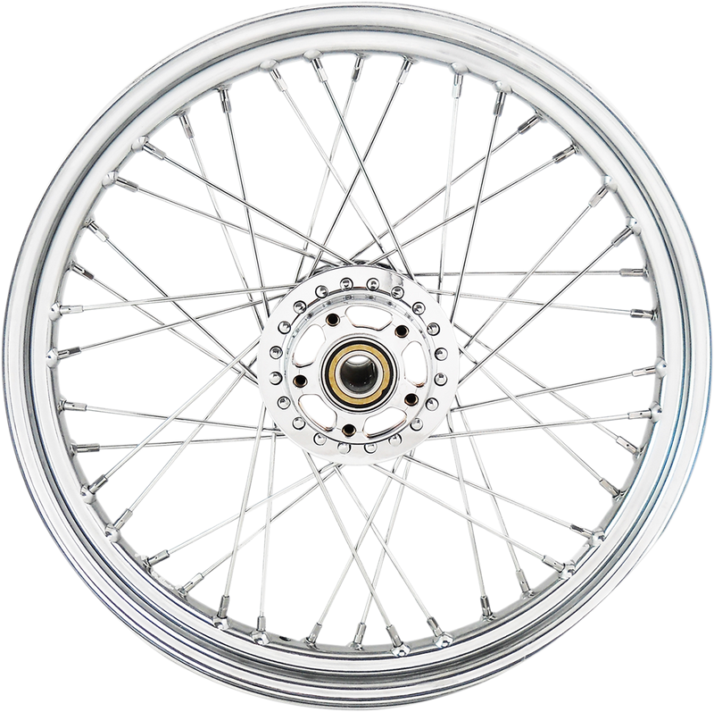 DRAG SPECIALTIES Front Wheel - Dual Disc/No ABS - Chrome - 19"x2.50" - '11+ 1200C/1200X DUAL DISC,XL1200C/X ONLY 64561D