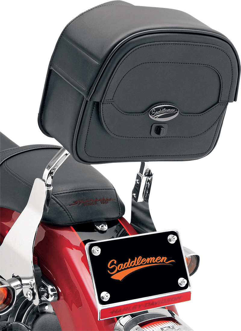 SADDLEMEN Large Cruis'n Sissy Bar Bag - Black 3503-0049