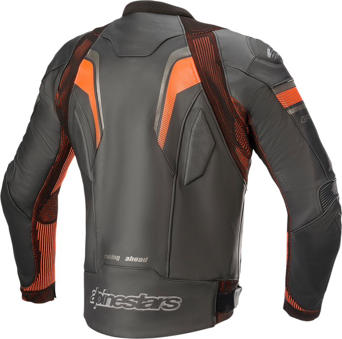 ALPINESTARS GP Plus R v3 Rideknit® Leather Jacket - Black/Red Fluo - US 46 / EU 56 3100321-1030-56