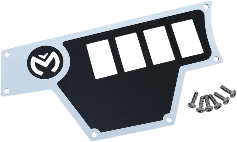 MOOSE UTILITY Dash Plate - Large - Left - White 100-4361-PU