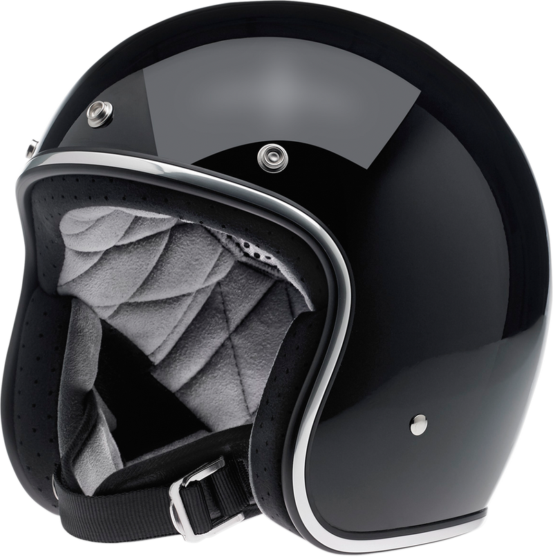 BILTWELL Bonanza Helmet - Gloss Black - Medium 1001-101-203