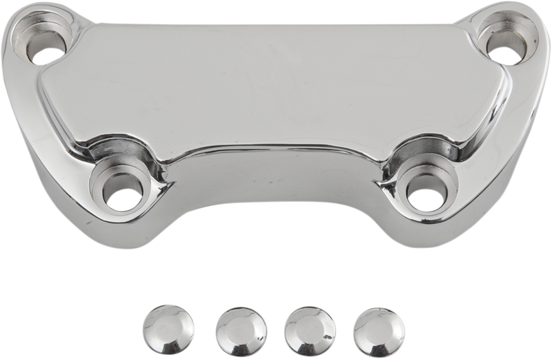 DRAG SPECIALTIES Handlebar Clamp - Scalloped 03-0107SPC