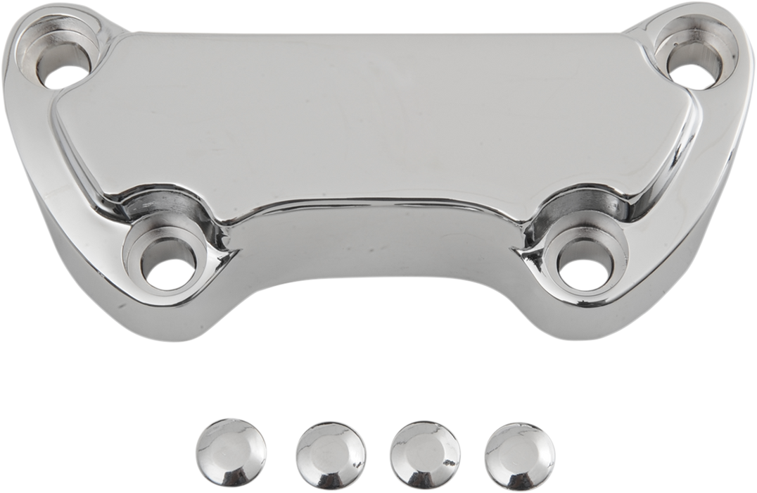 DRAG SPECIALTIES Handlebar Clamp - Scalloped 03-0107SPC