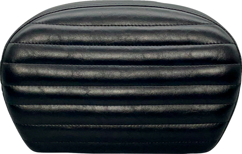 LE PERA Sissy Bar Pad - Pleated - Shiny Black L-SBP01PT-SH