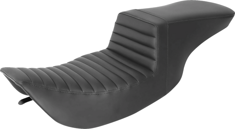 SADDLEMEN Step-Up Seat - Front Tuck-n-Roll - Black - FLH 897-06-191