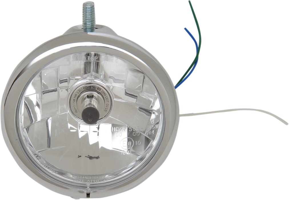 DRAG SPECIALTIES Top Mount Headlight - 5-3/4" - Chrome L21-6114SC