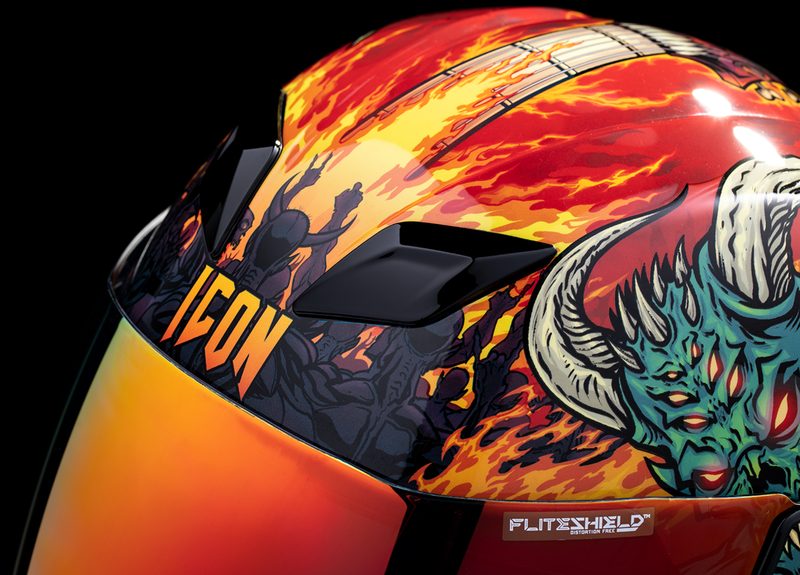 ICON Airflite™ Motorcycle Helmet - Blegh - MIPS® - Red - XS 0101-16919