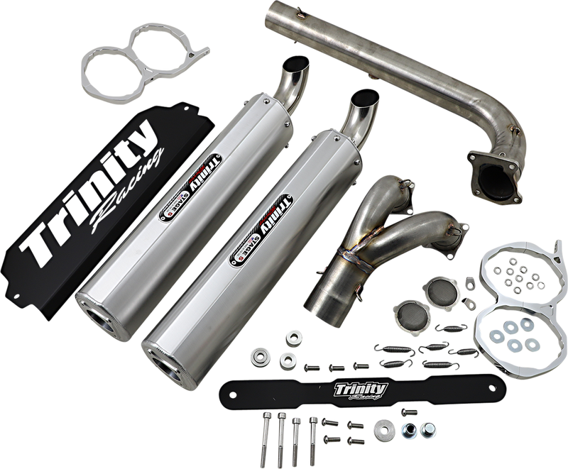 TRINITY RACING Stage 5 Dual Exhaust - Aluminum TR-4174D