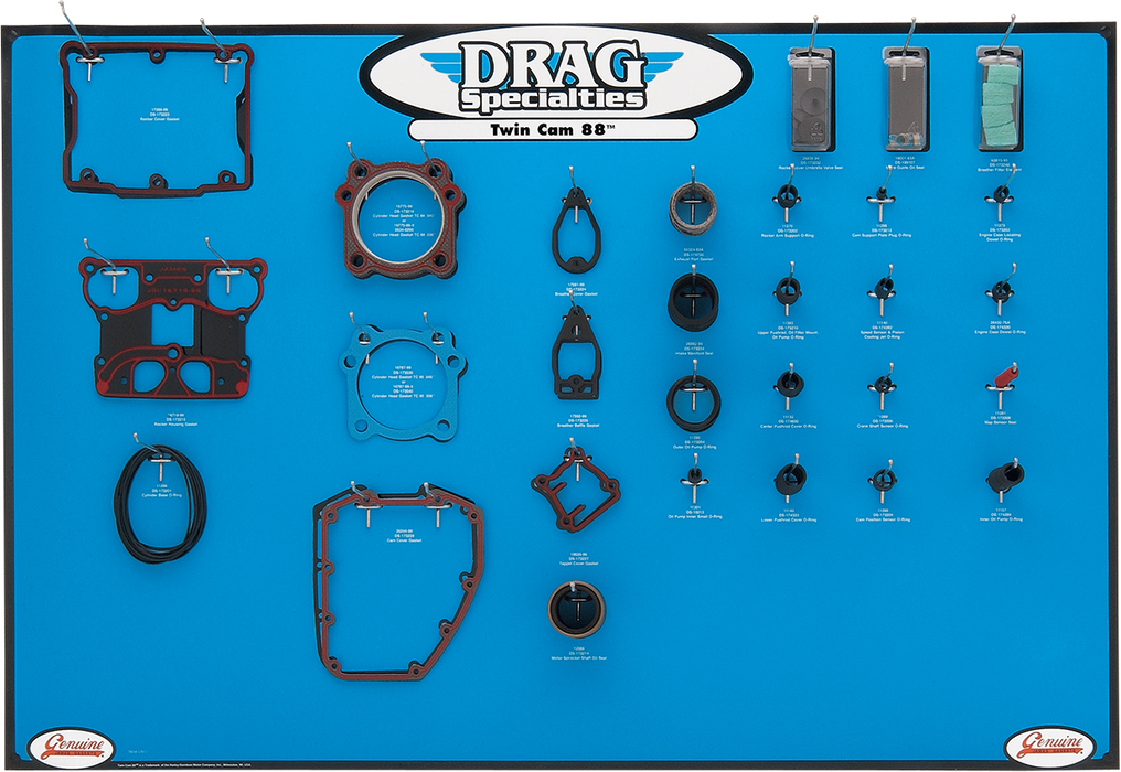DRAG SPECIALTIES Gasket Display - Big Twin 0934-0340