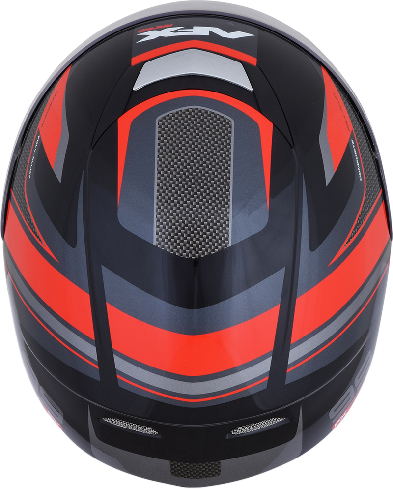 AFX FX-99 Motorcycle Helmet - Recurve - Black/Red - XL 0101-11114
