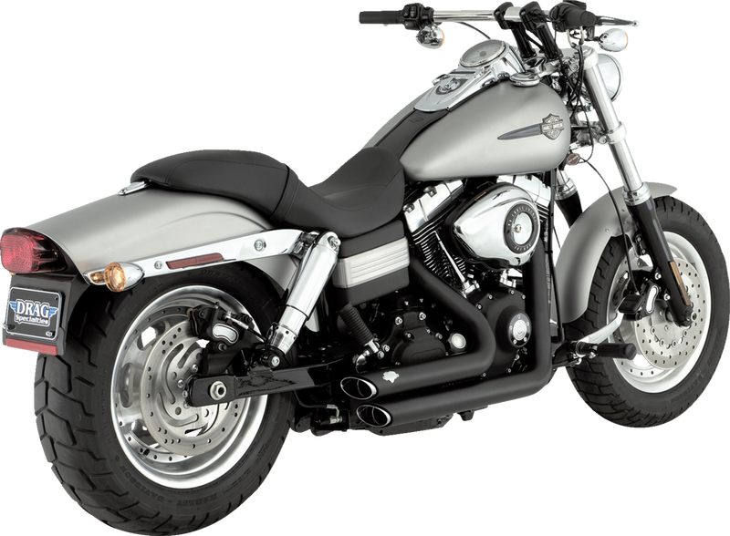 VANCE & HINES Short Shot Staggered Exhaust System - Matte black 47317