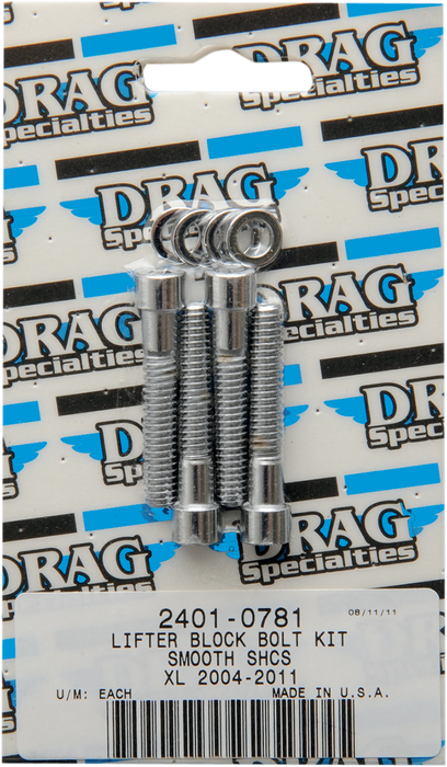 DRAG SPECIALTIES Left Smooth Bolt Kit - Black - XL MK688S