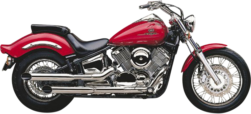 COBRA Slashcut Mufflers - Chrome - V-Star 1100 2167SC