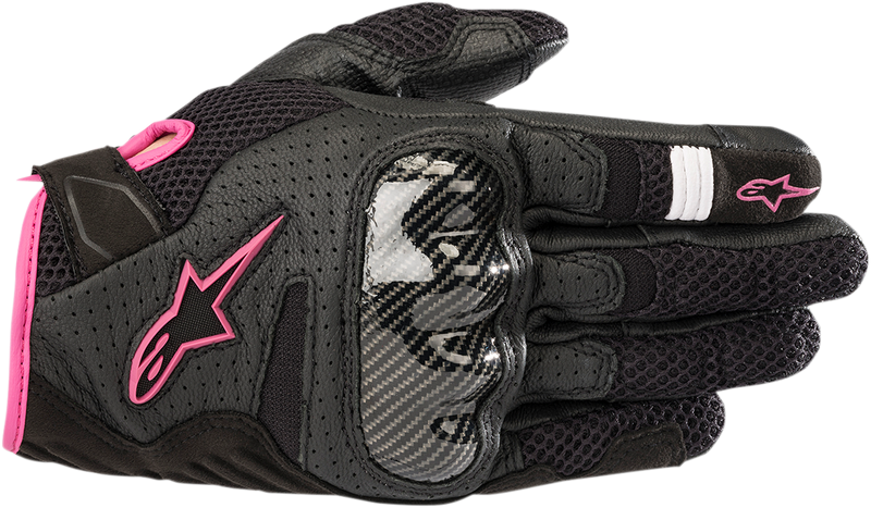 ALPINESTARS Women Stella SMX-1 Air V2 Gloves - Black/Fuchsia - XS 3590518-1039-XS