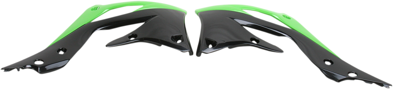 ACERBIS Radiator Shrouds - Green/Black 2250431089