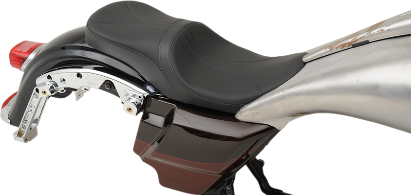 DRAG SPECIALTIES Low Touring Seat - Mild Stitched - Razorback Tanks - FL '10-'22 0801-1075