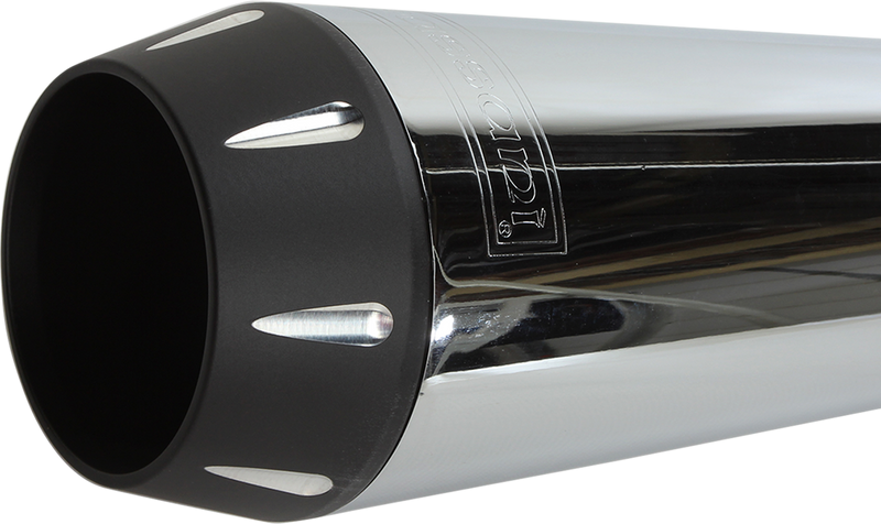 BASSANI XHAUST 2:1 Exhaust - Chrome - Megaphone - Long - '91-'05 FXD 13311R