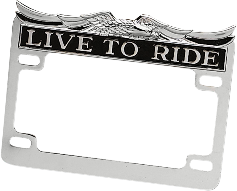 DRAG SPECIALTIES Chrome Live Ride License Frame 28-6014-BC732