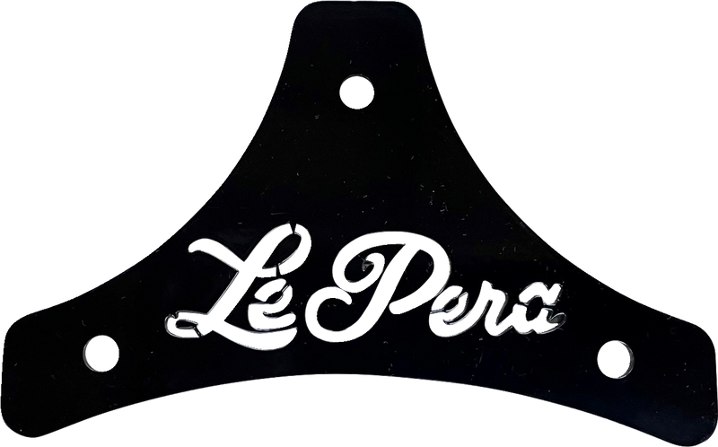 LE PERA Sissy Bar Plate - Dead End - Scroll - Black - Softail/Touring '08-'22 H-SB SCROLL