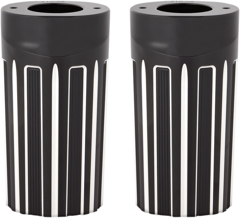 ARLEN NESS 10-Gauge Fork Boot Covers - Black Anodized - FLHT 20-017