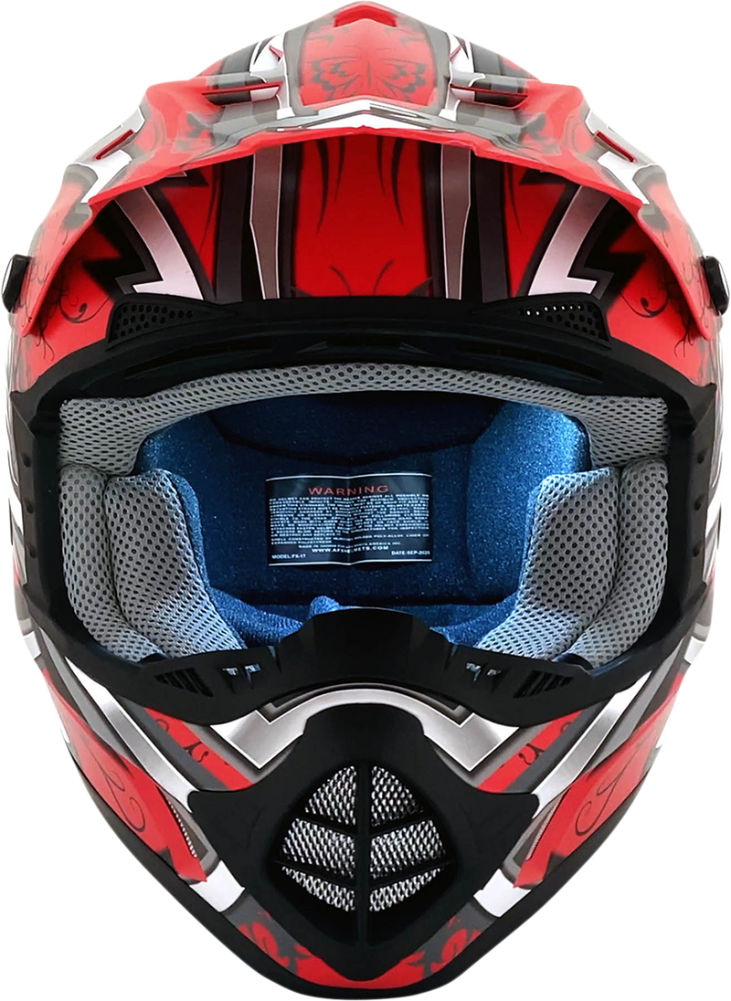 AFX FX-17 Motorcycle Helmet - Butterfly - Matte Ferrari Red - XL 0110-7120