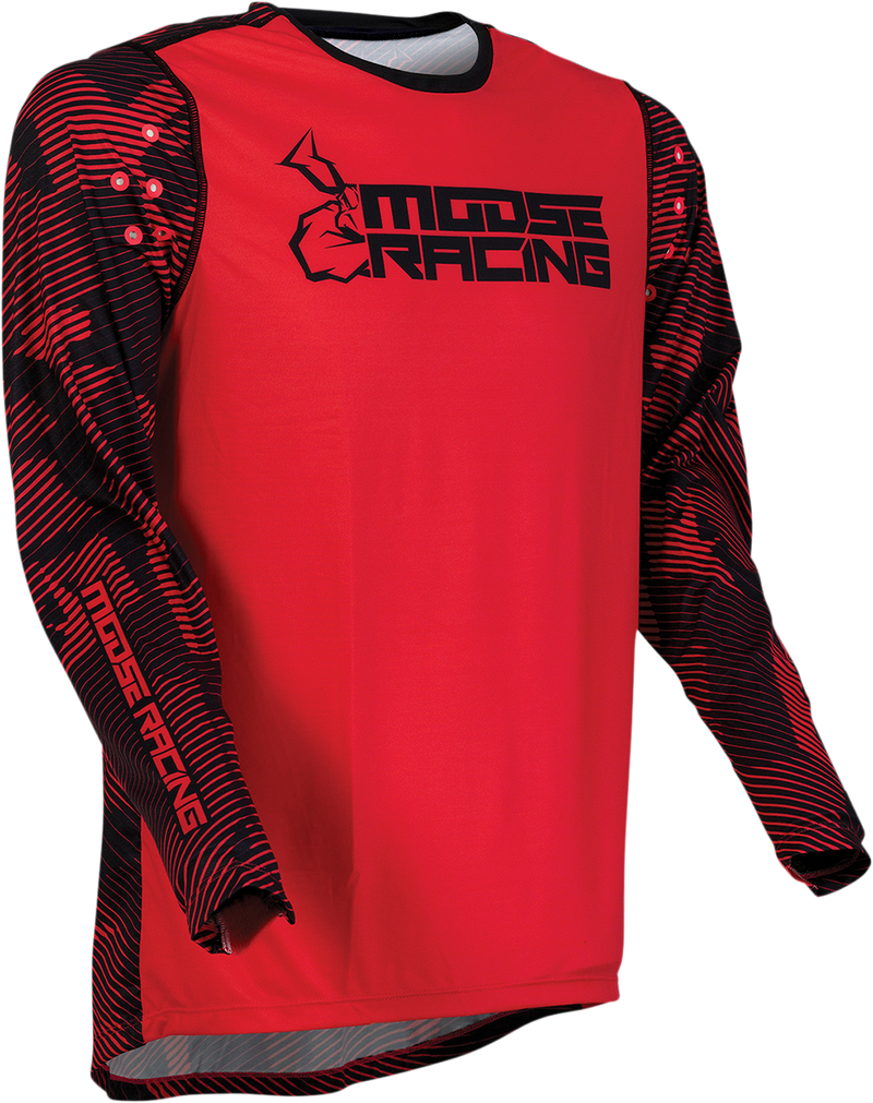 MOOSE RACING Agroid Jersey - Red/Black - Small 2910-6398