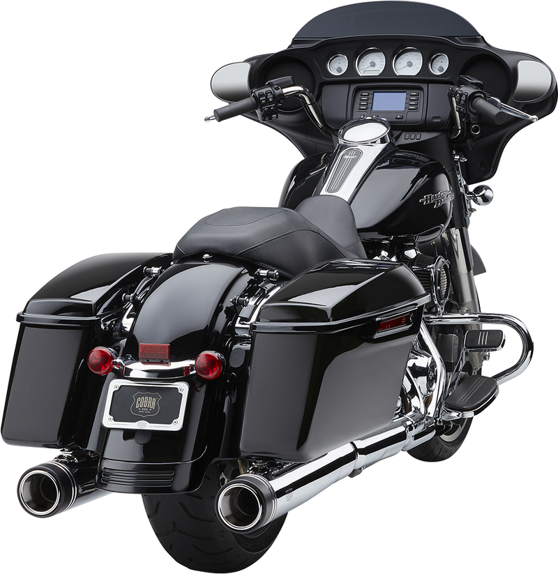 COBRA 4-1/2" Neighbor Haters® Series Mufflers - Chrome 6291