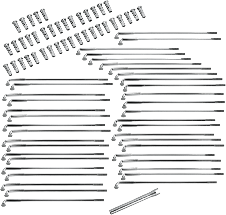 DRAG SPECIALTIES Spoke Set - Front/Rear - Chrome - 6-13/16" ACTUALLY 6 13/16" LONG 16-0516-BC629