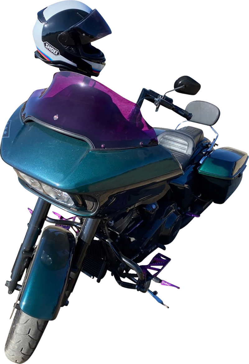KLOCK WERKS Kolor Flare™ Sport Windshield - 9" - Purple - FLTR KWW-01-0673