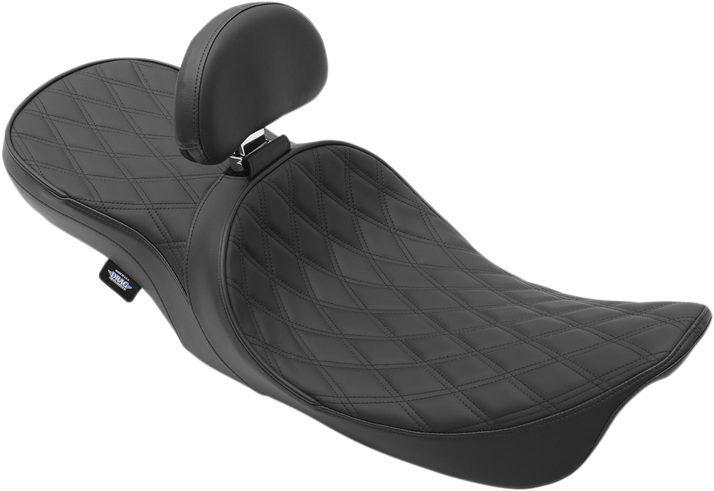 DRAG SPECIALTIES Low Touring Seat - Diamond - Driver's Backrest - FL '99-'07 0801-1104